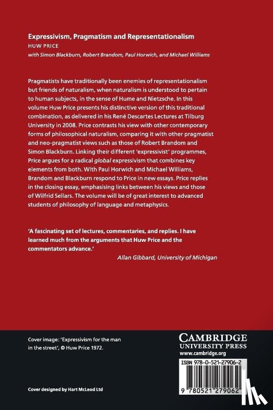 Price, Huw (University of Cambridge), Blackburn, Simon (University of Cambridge), Brandom, Robert (University of Pittsburgh), Horwich, Paul (New York University) - Expressivism, Pragmatism and Representationalism