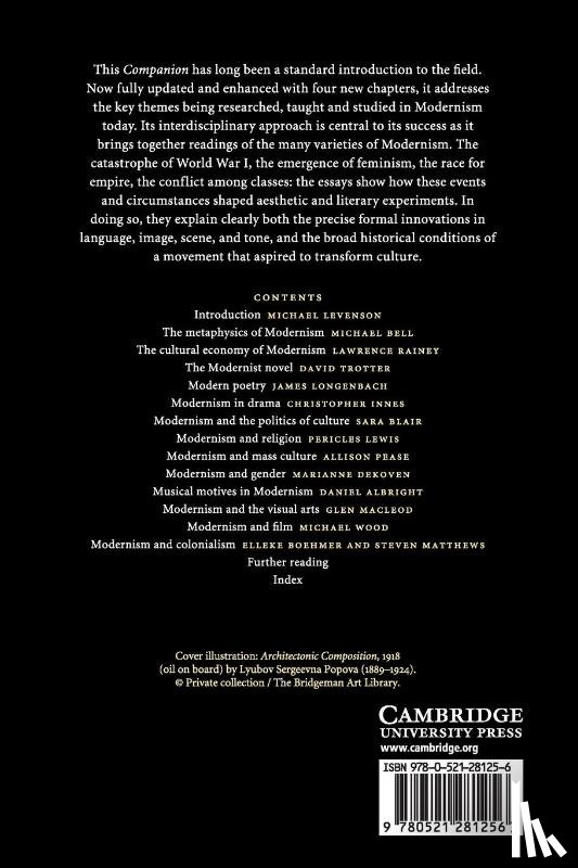  - The Cambridge Companion to Modernism