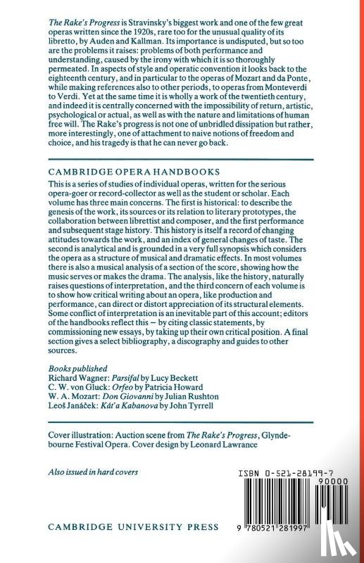 Griffiths, Paul - Igor Stravinsky: The Rake's Progress