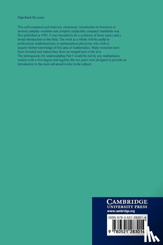 Field, Mike - Several Complex Variables and Complex Manifolds I