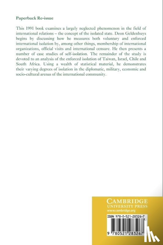 Geldenhuys, Deon - Isolated States