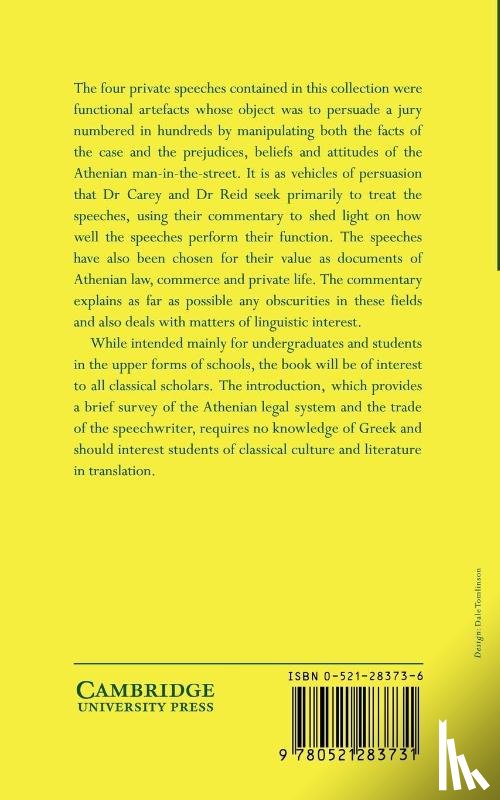 Demosthenes - Demosthenes: Selected Private Speeches