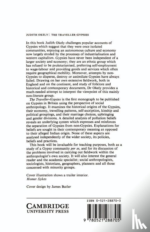 Okely, Judith (Emeritus Professor - The Traveller-Gypsies