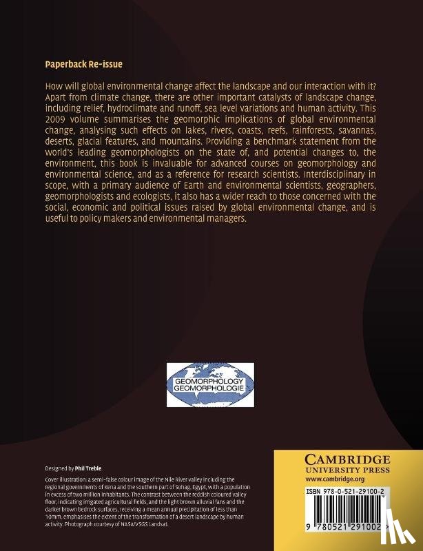  - Geomorphology and Global Environmental Change