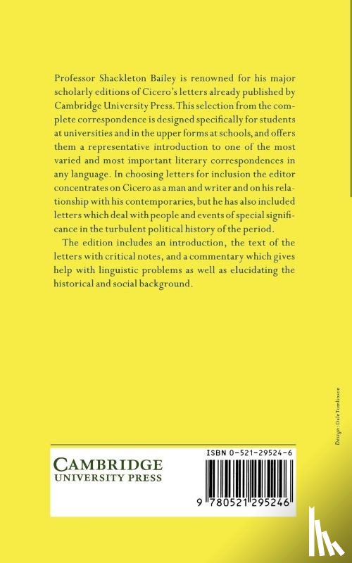 Cicero, Marcus Tullius - Cicero: Select Letters
