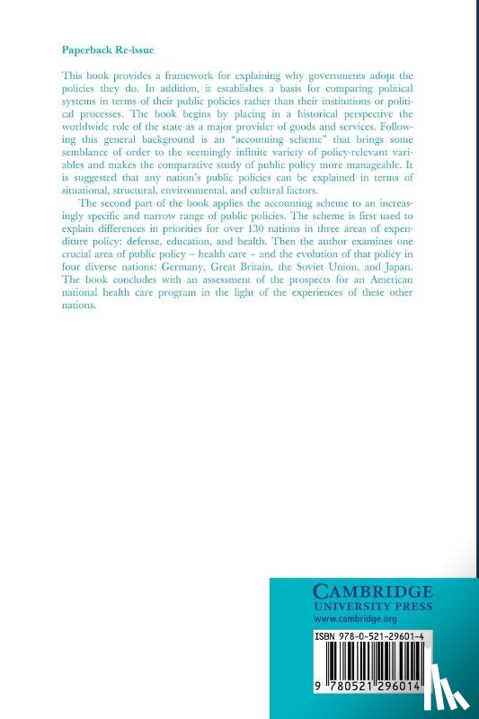 Leichter, Howard M. - A Comparative Approach to Policy Analysis