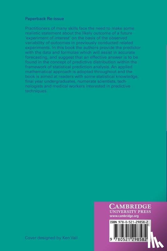 Aitchison, J., Dunsmore, I. R. - Statistical Prediction Analysis