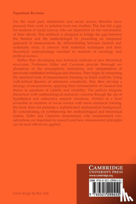 Zeller, Richard A., Carmines, Edward G. - Measurement in the Social Sciences