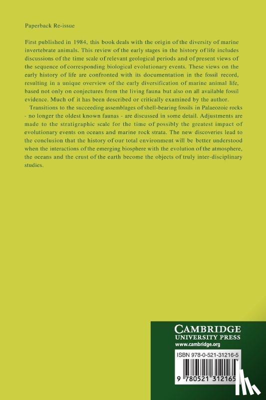 Glaessner, Martin F. - The Dawn of Animal Life