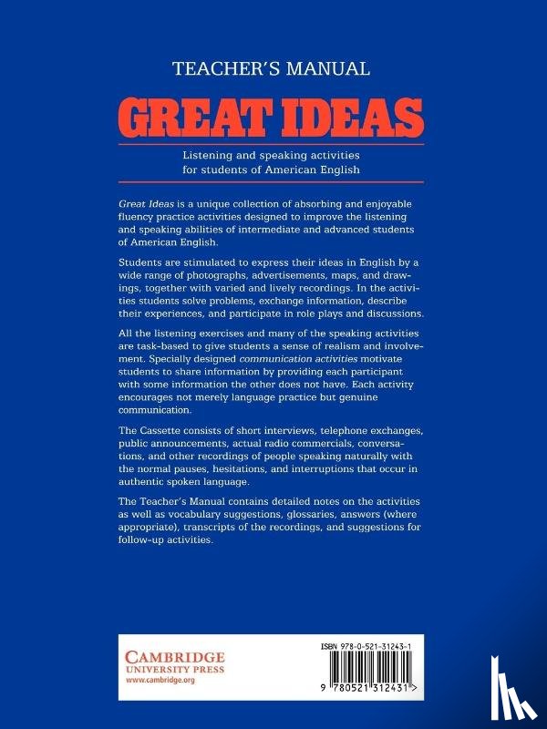 Jones, Leo, Kimbrough, Victoria - Great Ideas Teacher's manual