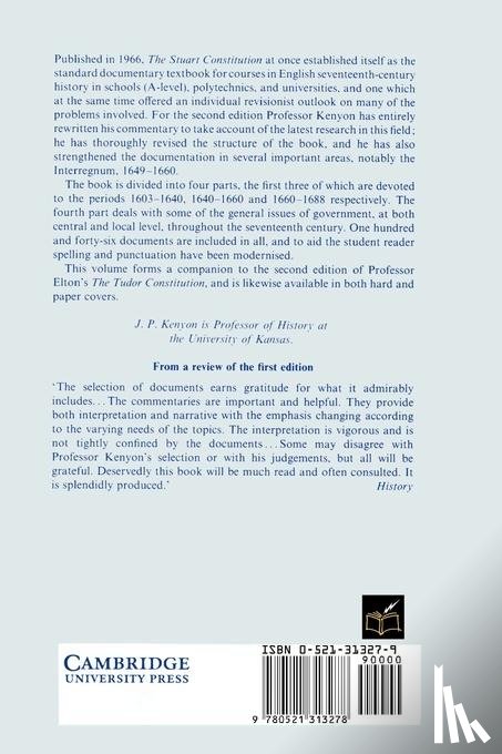 Kenyon, J. P. - The Stuart Constitution, 1603–1688