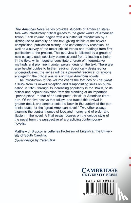 - New Essays on The Great Gatsby