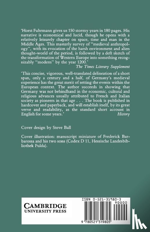 Fuhrmann, Horst (Universitat Regensburg - Germany in the High Middle Ages