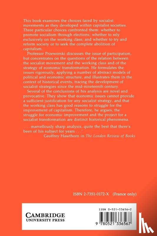Przeworski, Adam - Capitalism and Social Democracy