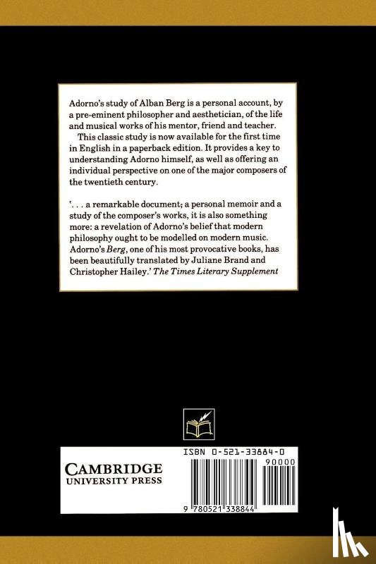 Adorno, Theodor W. - Alban Berg