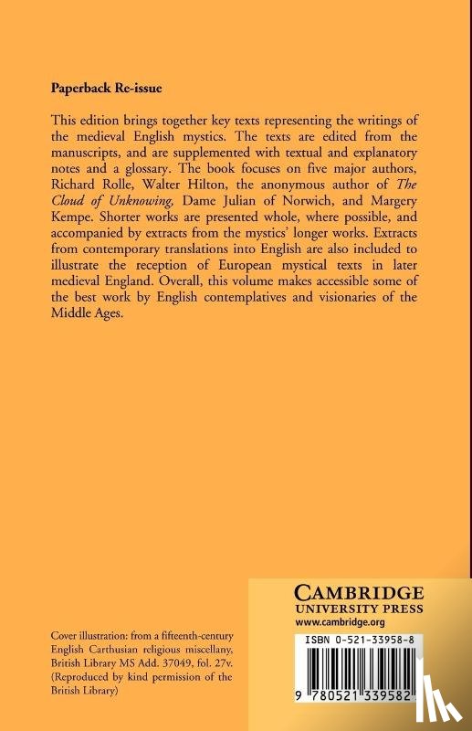  - English Mystics of the Middle Ages
