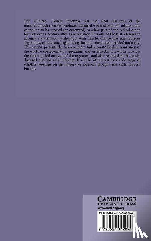 Brutus, Stephanius Jurius - Brutus: Vindiciae, contra tyrannos