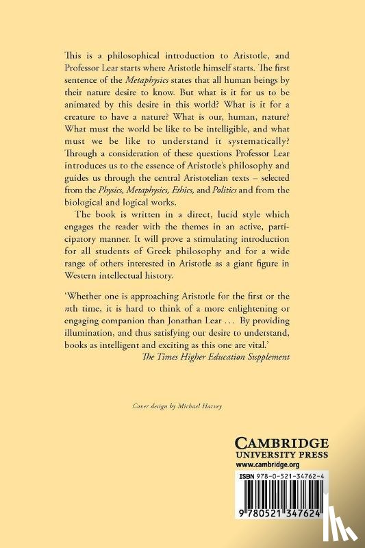 Lear, Jonathan (University of Chicago) - Aristotle