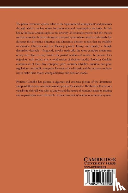 Conklin, David W. - Comparative Economic Systems