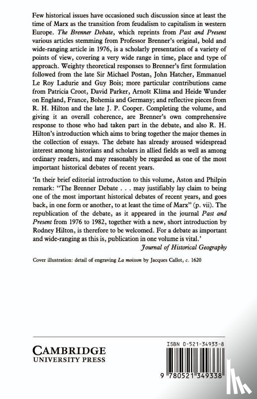  - The Brenner Debate