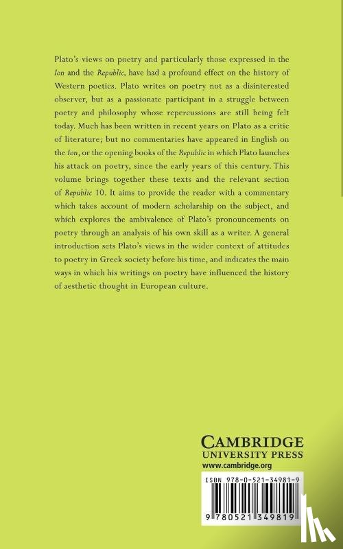 Plato - Plato on Poetry