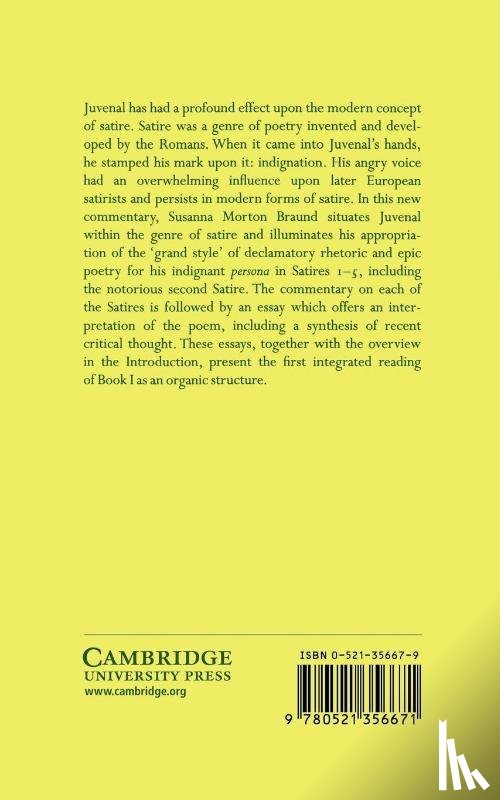 Juvenal - Juvenal: Satires Book I