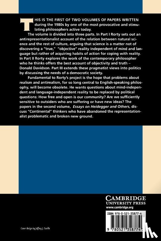 Rorty, Richard (Stanford University - Objectivity, Relativism, and Truth