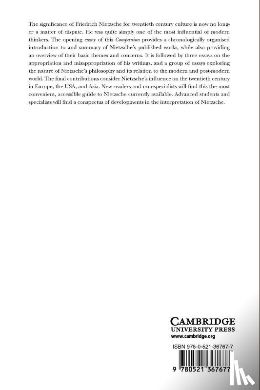  - The Cambridge Companion to Nietzsche