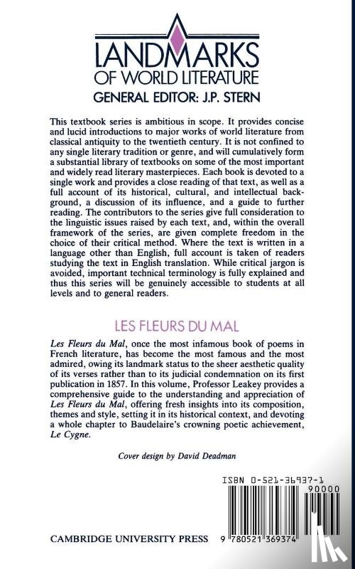 Leakey, F. W. (University of London) - Baudelaire: Les Fleurs du mal