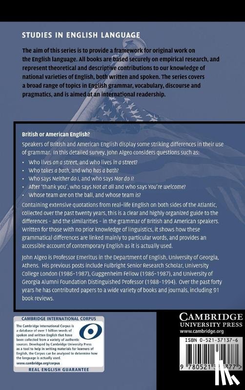 Algeo, John - British or American English?