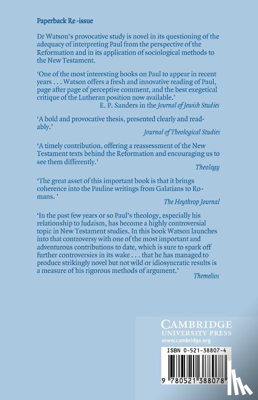 Watson, Francis - Paul, Judaism, and the Gentiles