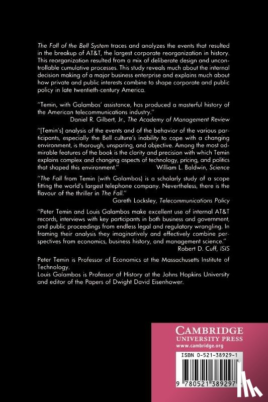 Temin, Peter - The Fall of the Bell System