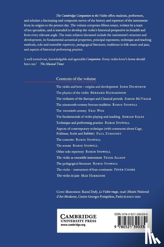  - The Cambridge Companion to the Violin
