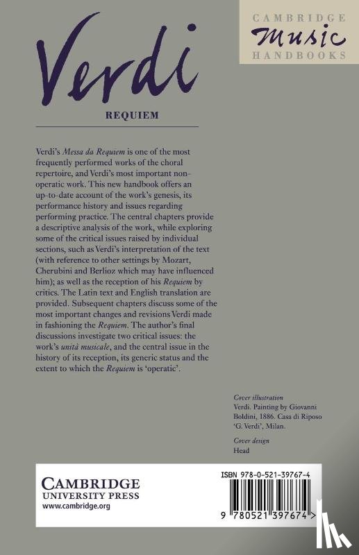 Rosen, David (Cornell University - Verdi: Requiem