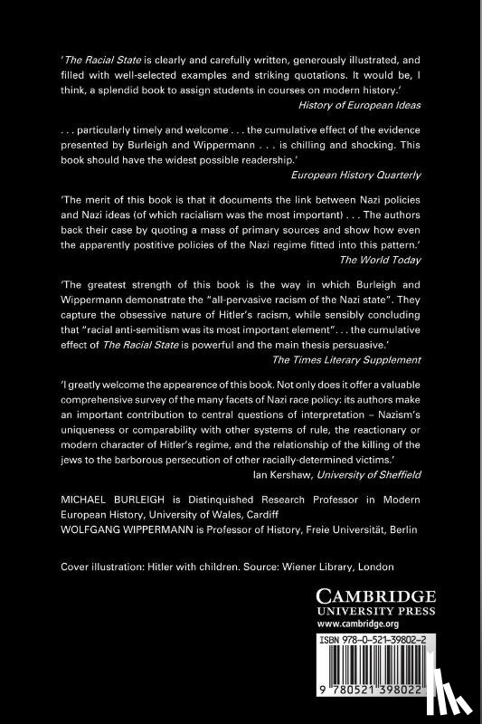 Burleigh, Michael (London School of Economics and Political Science), Wippermann, Wolfgang (Freie Universitat Berlin) - The Racial State