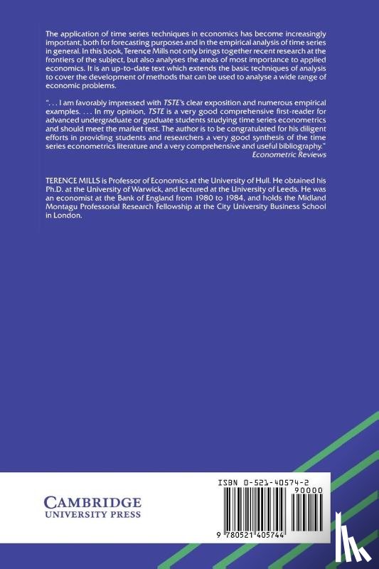 Mills, Terence C. (University of Hull) - Time Series Techniques for Economists