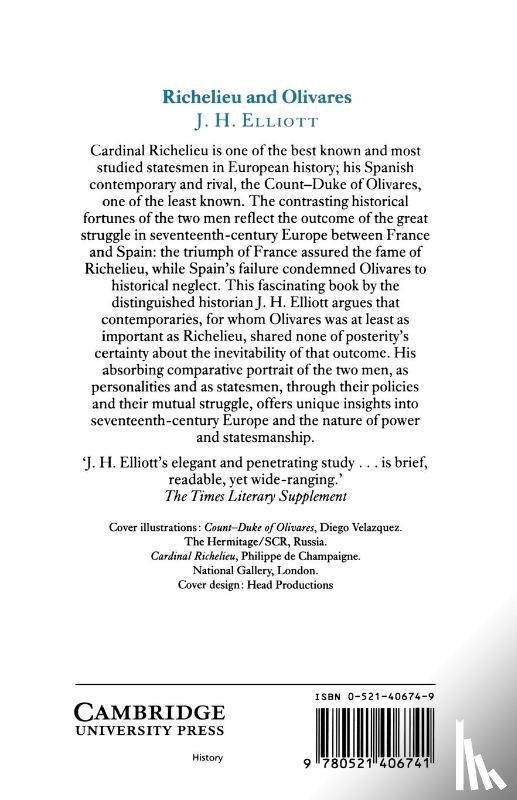 Elliott, J. H. (University of Oxford) - Richelieu and Olivares