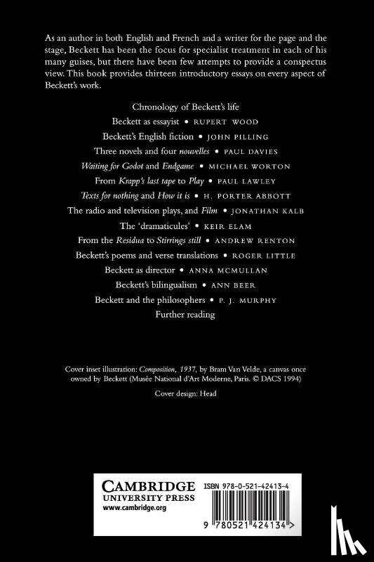  - The Cambridge Companion to Beckett