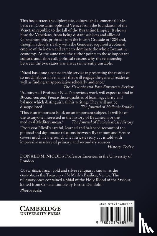 Nicol, Donald M. - Byzantium and Venice