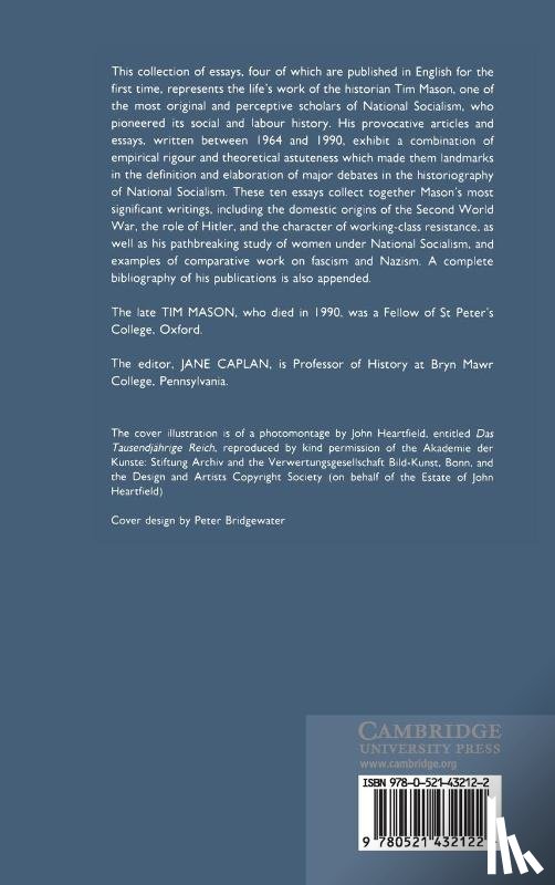 Mason, Timothy W. (St Peter's College - Nazism, Fascism and the Working Class