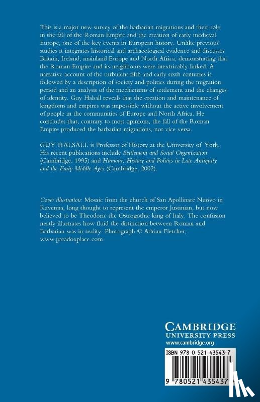 Halsall, Guy (University of York) - Barbarian Migrations and the Roman West, 376–568