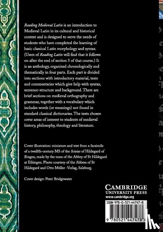 Sidwell, Keith (University College Cork) - Reading Medieval Latin