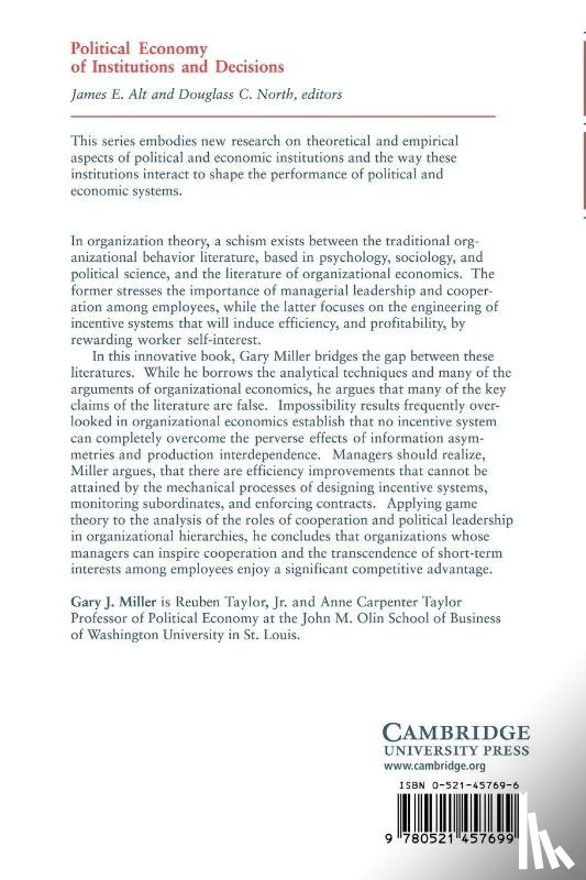Miller, Gary J. (Washington University - Managerial Dilemmas