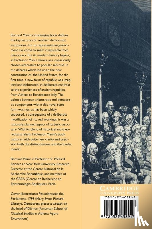 Manin, Bernard (New York University) - The Principles of Representative Government