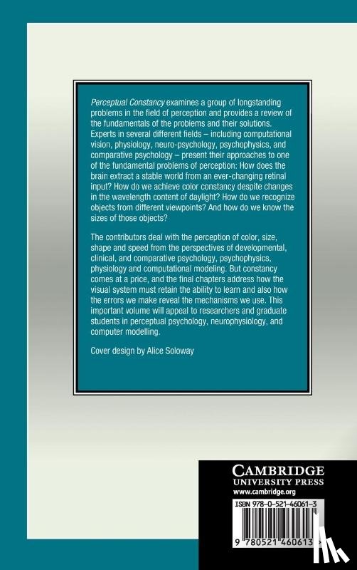  - Perceptual Constancy