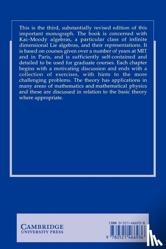 Kac, Victor G. - Infinite-Dimensional Lie Algebras