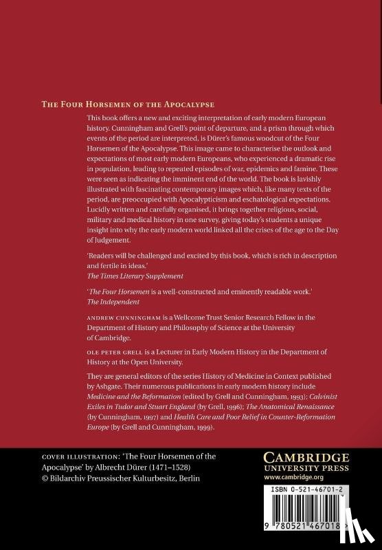 Cunningham, Andrew (University of Cambridge), Grell, Ole Peter (The Open University - The Four Horsemen of the Apocalypse