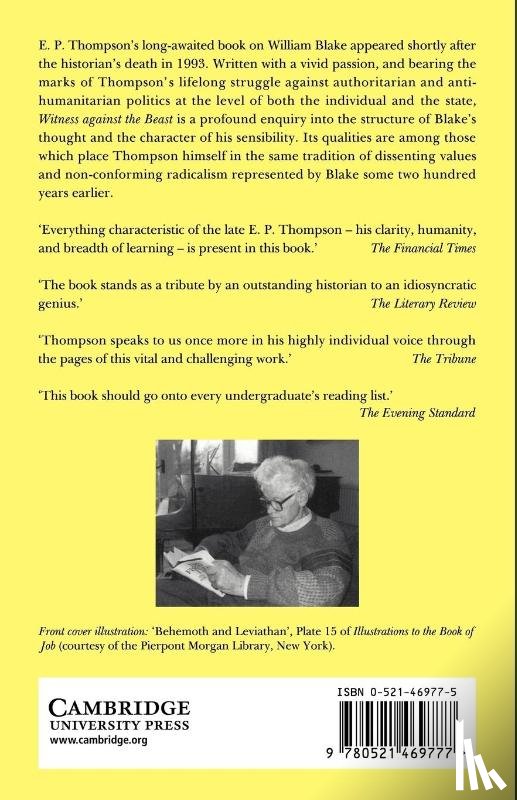Thompson, E. P. - Witness against the Beast