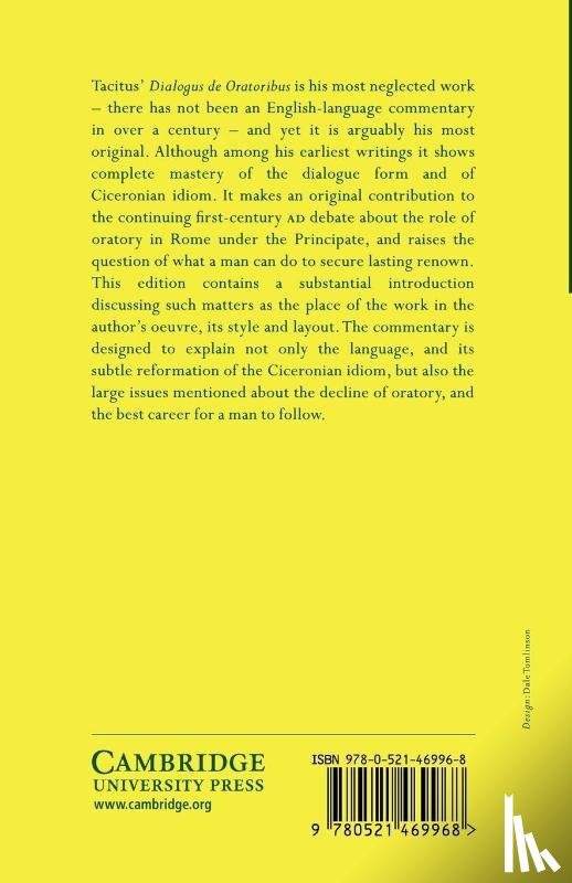 Tacitus - Tacitus: Dialogus de oratoribus