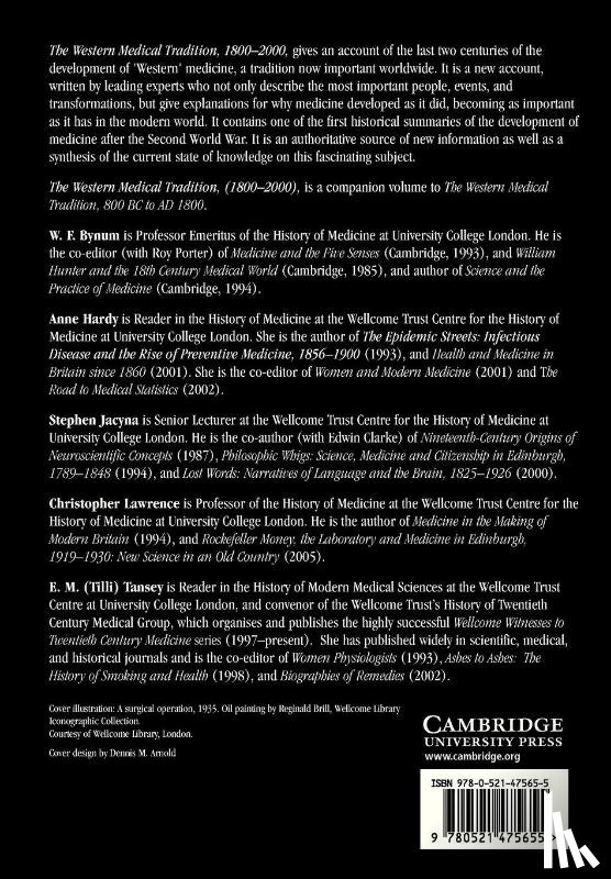 Bynum, W. F. (Wellcome Institute for the History of Medicine, Hardy, Anne (Wellcome Institute for the History of Medicine Library, Jacyna, Stephen (Wellcome Institute for the History of Medicine - The Western Medical Tradition